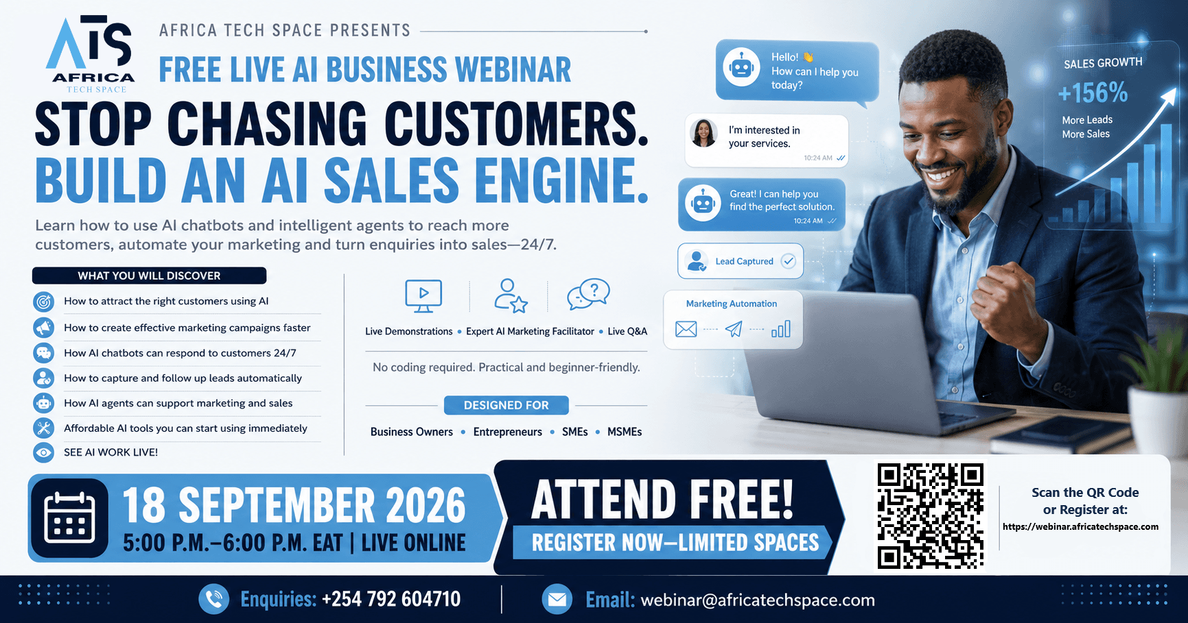 Africa Tech Space AI business webinar artwork
